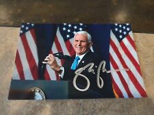 MIKE PENCE Authentic Hand Signed Autograph 4X6 photo DONALD TRUMP VICE PRESIDENT picture