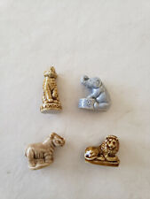 Lot of 4 Vintage Wade Whimsies Red Rose Tea Figures: tiger, rhino, elephant lion picture