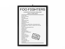 Foo Fighters London June 20 2024 Replica Setlist picture