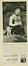 Vintage Life Magazine Ad 1954 Dash Armour Dog Food Lady with Beagles picture