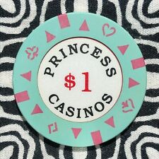 Princess $1 Belize City, Belize Poker Gaming Casino Chip EX9 picture
