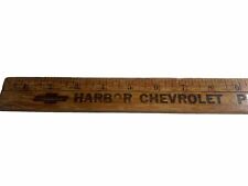 VINTAGE HARBOR CHEVROLET. 3770 CHERRY AVE. LONG BEACH, CA. AUTOMOTIVE YARDSTICK picture