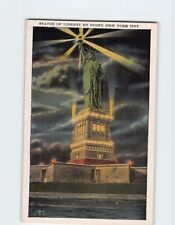 Postcard Statue of Liberty by Night New York City New York USA picture