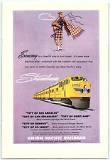 1940s UNION PACIFIC RAILROAD STREAMLINERS LOS ANGELES DENVER MORE PRINT AD Z4346 picture