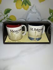 Starbucks Moscow and St. Petersburg Russia 3oz 89ml Demitasse Espresso Mugs NIP picture