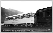 Silver Vista Rio Grande Train 1947 Silverton CO RPPC Real Photo Sanborn Postcard picture