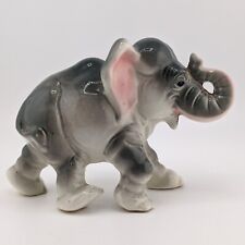 Vintage 1950s Ceramic Elephant Figurine Unmarked 6