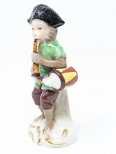 Vintage Sitzendorf Porcelain Monkey Band Drum And Horn Player Figurine picture