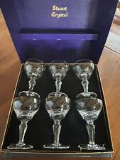 Boxed Set of 6 Stuart Crystal RMS Queen Mary Commemorative Glasses picture
