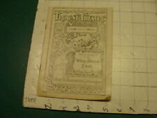 TREMONT THEATRE jan 28, 1901 WAY DOWN EAST, 24pgs - OMEGA OIL;  picture