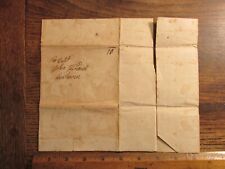 Antique Vintage Ephemera 1819 Stampless Letter to MA Sea Captain John Kendrick picture
