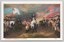 Postcard Surrender of Cornwallis, US Capitol by John Trumbull Vintage picture
