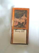 Vintage Ghirardelli's Chocolate and Cocoa Wooden grocery list  - 15 in picture