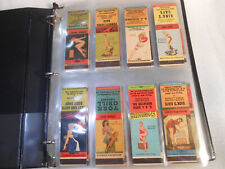 VINTAGE GIRLIE PIN UP MATCH COLLECTION  - 200+ Full Covers, Untruck,Near Mint . picture