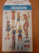 VTG 1971 Simplicity#9391 Child Size 4 Breast 23 Jiffy Pants, Dress, Or Top picture