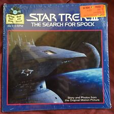 NOS Star Trek 3 The Search for Spock 24 page Book and Record W/ Toys R Us Tag picture