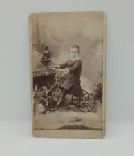 1890s Girl On Tricycle. Hammer Photo. St. Louis, Mo. 5x7 Cabinet Photo picture