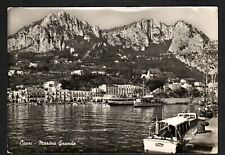 Postcard RPPC Real Photo Capri Great Marine Ships Boats Mountains Harbor Italy picture