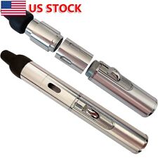 2 in 1 Windproof Torch lighter + Pipe Click Butane Gas Refillable Silver Color picture