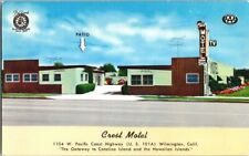 1950'S. CREST MOTEL. WILMINGTON, CA POSTCARD r18 picture
