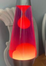 Lava Lamp  14.5” Motion & Glitter Model 2000 Hot Pink & Silver 2012 Works great picture