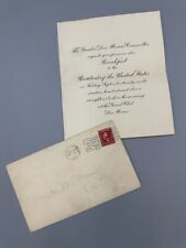 1911 US PRESIDENT TAFT Iowa DES MOINES Breakfast Invitation picture
