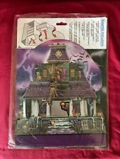 Beistle 3-D Haunted Mansion Decoration Phantom Manor House Halloween Monsters  picture