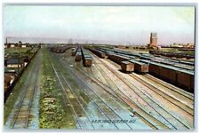 c1910's GNRY Yards Railroad Superior Wisconsin WI Rotograph Antique Postcard picture
