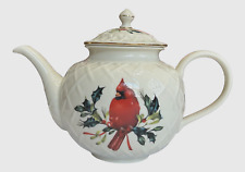Beautiful Lenox - Winter Greetings -  Carved Tea Pot with Lid picture