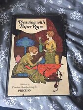 WEAVING WITH PAPER ROPE PUBLISHED BY DENNISON MANUFACTURING CO VINTAGE BOOKLET picture