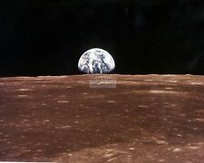 11X14 NASA PHOTO  - VIEW OF THE EARTH OVER LUNAR HORIZON FROM APOLLO 11 (LG-007) picture