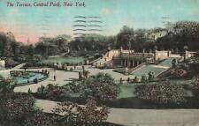 VINTAGE POSTCARD THE TERRACES AT CENTRAL PARK NEW YORK CITY MAILED 1911 picture