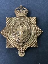 1st Kings Dragoon Guards  1916 Economy Issue Original Cap Badge picture