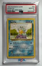 1999 Pokemon Game - Squirtle #63 - Base Set 1999-2000 - PSA 10 picture