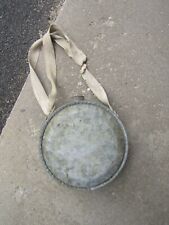 VINTAGE GALVANIZED METAL CANTEEN Nice shape picture