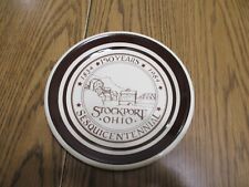 1984 STOCKPORT OHIO SESQUICENTENNIAL PLATE  7 1/2 INCH 1934-1984 150 YEARS picture