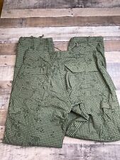 US Army Men Sz S-Long Night Camo Combat Pants Cargo Military Green picture