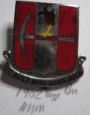 Army DUI DI PB pinback 1902nd ENGINEER BATTALION engr bn no mark scarce picture