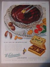 1945 WHITMAN'S CHOCOLATES The Best Thing That Can Happen to a Nut art print ad picture