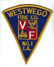 Westwego (Jefferson Parish) LA Louisiana Volunteer Fire Co. No. 1 patch - NEW picture
