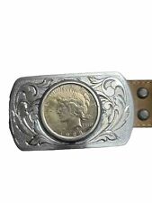 1923 Silver Dollar Belt Buckle Mint Condition picture