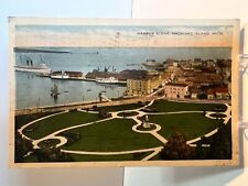 Harbor Scene, Mackinac Island, Michigan - Postcard - c1922 - Vintage picture