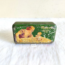 Antique Mother Bathing Baby Graphics Mascot Jasmine Soap Advertising Tin TN497 picture