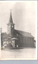 LUTHERAN CHURCH port wine wi real photo postcard rppc wisconsin history picture