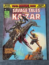 Savage Tales Annual #1 1975 Marvel Magazine Comic Book Gil Kane Len Wein VF picture