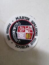 PATCH OLDER SEW ON MARTIN SPALDING HIGH SCHOOL ONE IN CHRIST FOUNDED 1966 picture