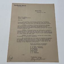 Beaumont Texas Letter 1935 school Superintendent Roy H Guess picture