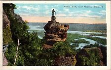 Winona MN-Minnesota, Castle Rock Vintage Souvenir Postcard picture