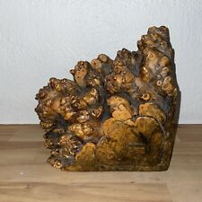 MCM Buckeye Burl Wood Trinket Box By Jeff Trag Handcrafted Wood Sole Drawer picture