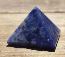 NATURAL SODALITE SMALL GEMSTONE PYRAMID 20-22mm picture